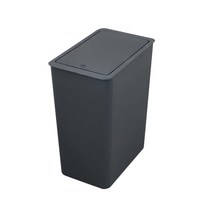 생활특공대 무지 모던 사각 인테리어 쓰레기통, 1개, 그레이