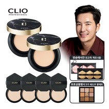 [클리오] [알짜패키지][CLIO] 더블 커버킬 마그넷 팩트 에어 블랙마블에디션 본품2+, 색상:21호, 상세 설명 참조