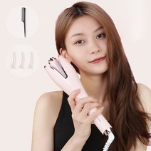 Dalang 자동 고데기 롤 음이온 온도조절, 핑크색