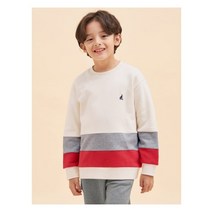 빈폴키즈 컬러블록 스웨트 셔츠 아이보리