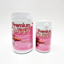 [백곰마켓] 프리미엄 구피 전용 사료 80g 밥 물고기 먹이 주식 고급영양 건강, 프리미엄구피+스티커제공