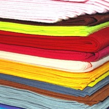 [문구조아] 칼라 부직포 칼라펠트 4절부직포 10장 하늘, 10개