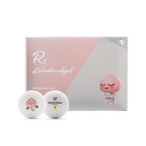 KAKAO FRIENDS GOLF 카카오후렌즈 골프 R3 골프 공 소프트 필 스트레이트 샷 골프 티 프린트 (1 다스 12 개)