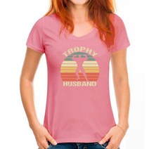 트로피 Trophy Husband Shirt Funny For Cool Father Dad Or Pa Man Top Men's 최신 가을 탑 셔츠 코튼, 10 WoMen Deep pink_02 XS