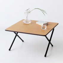 마켓비 HOMATO 좌식 접이식테이블 60 SM-733NPL, 빈티지화이트