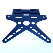 내구성 전기 도금 CNC 알루미늄 합금 바이크 오토바이 후면 번호판 프레임 스쿠터, 파란