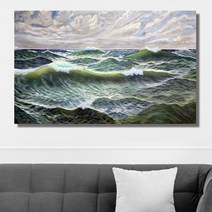 성난 파도 와이드 풍경 사진 그림 액자 40호(100x63cm), 상세설명 참조