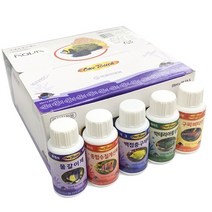 샘아쿠아 원터치 물갈이제 25ml x 5p + 박테리아 활성제 25ml x 5p + 종합수질개선제 25ml x 5p + 백점충 구제제 25ml x 5p + 구피 비타민 25ml x 5p, 4세트