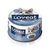 사조 러브잇 레드라벨 고양이 간식캔 160g, 흰살참치 + 멸치 혼합맛, 36개