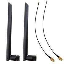 QAREQU U.FL IPEX RPSMA Cable 6dBi 2.4GHz 5GHz Dual Band Antenna for Half Mini PCIe WiFi 와이파이 Network