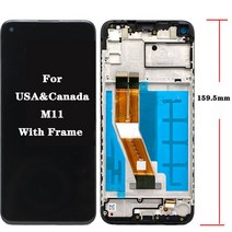 삼성 갤럭시 M11 SM-M115F/DSN LCD 디스플레이 터치 스크린 디지타이저 어셈블리 교체 lcd, 03 USA CAN with Frame