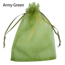 20/50/100PCS 포도 과일 보호 가방 정원 Drawstring 그물 메쉬 안티 조류 식물 나무 Organza, 01 육군 녹색, 10x15cm(20pcs)