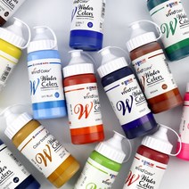 종이나라 수채화물감 워터칼라 낱개 220ml 15색 준비, 빨강