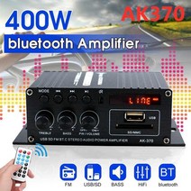 진공관앰프 블루투스 앰프 리시버 오디오 ak35 800w 홈 파워 2 채널 5.0 fm, ak370 블루투스