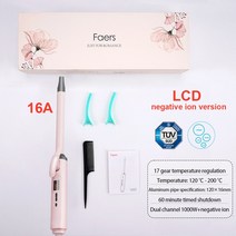 봉고데기 미니고데기 무선고데기 뽕고데기 Faers 전문 고데기 9mm/13mm/16mm 미니 세라믹 헤어 컬러 LCD 디, 03 16mm_03 UK