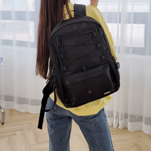 남녀 공용 무지 백팩 학생베낭 책가방