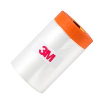 3M 커버링테이프 페인트 도색공사 건축용 비닐 보양테이프(주황) 650mm 낱개, 3개