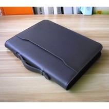 업무용 다이어리 포트폴리오 파일 사무용 필수품패션 PU 가죽 Padfolio A4 지퍼 폴더 문서 4 링 바인더 비, 01 Black
