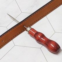 원목 수동 펀치 송곳 가죽 라탄 공예 도구 벨트 구멍 1공 펀칭기 뾰족 일공 뚫기 재봉사 가방 끈 허리띠 수선
