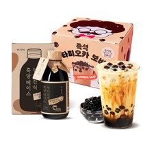 흑당 시럽 버블티 만들기 세트 (흑당베이스 315g+타피오카 컵펄 60g*12개입), 단품