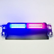 3M시가잭 COB면발광 스트립LED바 지게차 작업등 투톤 어린이보호차량경광등 점멸경광등-72394EA, 본상품선택, 블루레드1세트