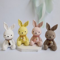 향기꽃피다 가죽인형 토끼 차량석고방향제 리필5ml+고급포장 SET, 블랙체리