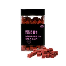 데이스포 헬씨트릿 소고기황태 400g 강아지 큐브간식, 1개