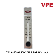 YHC YMA-45 국산 워터 물용 면적식 판넬유량계 (0.25~2.5LPM)