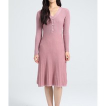 NEW 여성봄가을겨울니트원피스/브이넥/플리츠원피스/골지 면롱원피스/골지니트원피스/니트 스커트