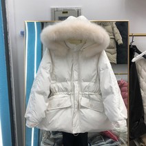 폭스 퍼 패딩 페이크 방한 오버핏 다이아 다운 고퀄리티 빅사이즈 라쿤 주머니퍼