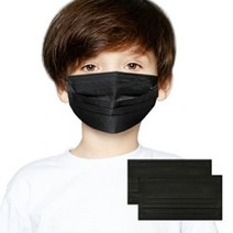 한장씩포장 어린이 마스크 3중 MB필터 일회용 마스크 화이트 블랙 핑크 컬러 덴탈 KC인증 소형, 소형블랙50장