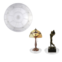 회전 원형 트레이 디스플레이 선반 수납 정리대 원판 주방용품 정리 향수 화장품 화장대, 30cm