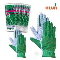 등산 운전 장갑 후디스 엠보싱장갑 1P/10켤레, 10켤레, 하계용/초록