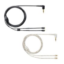 슈어 삼아정품 이어폰 분리형 케이블 162cm SHURE EAC64 (블랙/클리어) /빅보스, 블랙