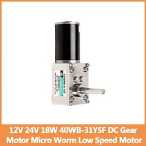 저속 모터 속도 조절 감속기 소형 터보 웜 직각 자동 잠금 긴 샤프트 기어드, 10RPM, 24V only Motor