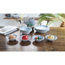 일제 앞접시 볼 세트 4개 오목한접시 주방접시 예쁜그릇 식당 선물용 오목접시 신혼그릇 소분, 소