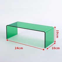 디귿자선반 장 매직선반 아크릴 수납 조립식 미니테이블, 1, 정수리그린(24x10x10cm)