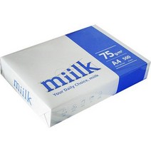 [아주문구] 한국제지 밀크 복사용지A4*75g, A4 500매입