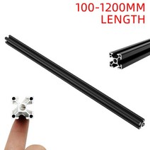 1pc 검정 1001200mm T슬롯 알루미늄 압출 프로파일 프레임CNC 조각 기계용 376eEA2b5, 협력사, 100mm