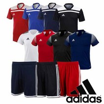 아디다스 레지스타18 남자여름트레이닝복 축구선수유니폼 상의 하의 반바지 축구복 상하의세트