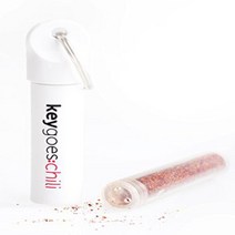 keygoes:chili Key Chain Rings Key Chain with Habanero Chili Powder for Home Car Keys Attachment Wh, 1