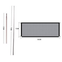 휀스 메쉬 가격 울타리 개 고양이 철망 그물망 매직 애완 동물 게이트 애완 동물 장벽 접이식 안전 가드 실내 야외 강아지 분리 보호 인클로저 애완 동물, 협력사, 블랙 라지