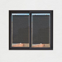 롤 블라인드 창문 방염 암막스크린 도트블랙 37X125cm 암막커텐 창문가리개 블라인드 햇빛차단, 도트 블랙 소