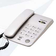 LG지앤텔 유선전화기 가정용 사무실 가게 배달 집 관리실 작업실 착신전환 잘들리는 벨소리큰 전화기, LG GS-460 화이트 : 3개