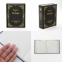 마트498 추억만들기 미니 사진앨범(포켓식) (블랙) 50매 포토엘범 학교앨범 커플앨범 커플포토북 셀프성장앨범 포토카드바인더