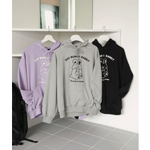 [키140/키150/키160] 키키코 버니버니후드티 초등 고학년 중학생 여아 오버핏 후드티 긴팔 후드 티셔츠