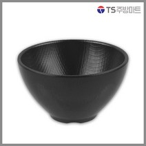 [돌산멜라민] 체크(흑) - 면기볼 (업소용그릇 멜라민그릇 예쁜그릇 식당접시 멜라민볼 멜라민찬기 검정색그릇), 블랙 6인치 (DS-7841)