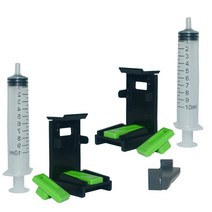 범용 DIY CISS 잉크 카트리지 클립 클램프 흡수 캐논 HP 프린터 용 10ML 주사기 키트가있는 리필 도구 펌핑, 2 set Refill Tool
