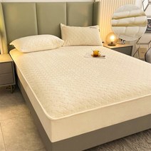 매트리스커버 따뜻하고 두꺼운 플러시 매트리스 커버 탄력성 있는 편안한 터치 커플 퀸 킹 침대보 침실용 시트 장착