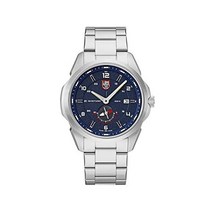 Luminox Atacama Adventurer Field XL.1764 남성용 시계 42mm - 실버/블루 날짜 기능 200m 방수 사파이어 글래스 밀리터리